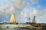 Dutch Barges in a Calm